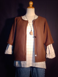 Jacke in Braun